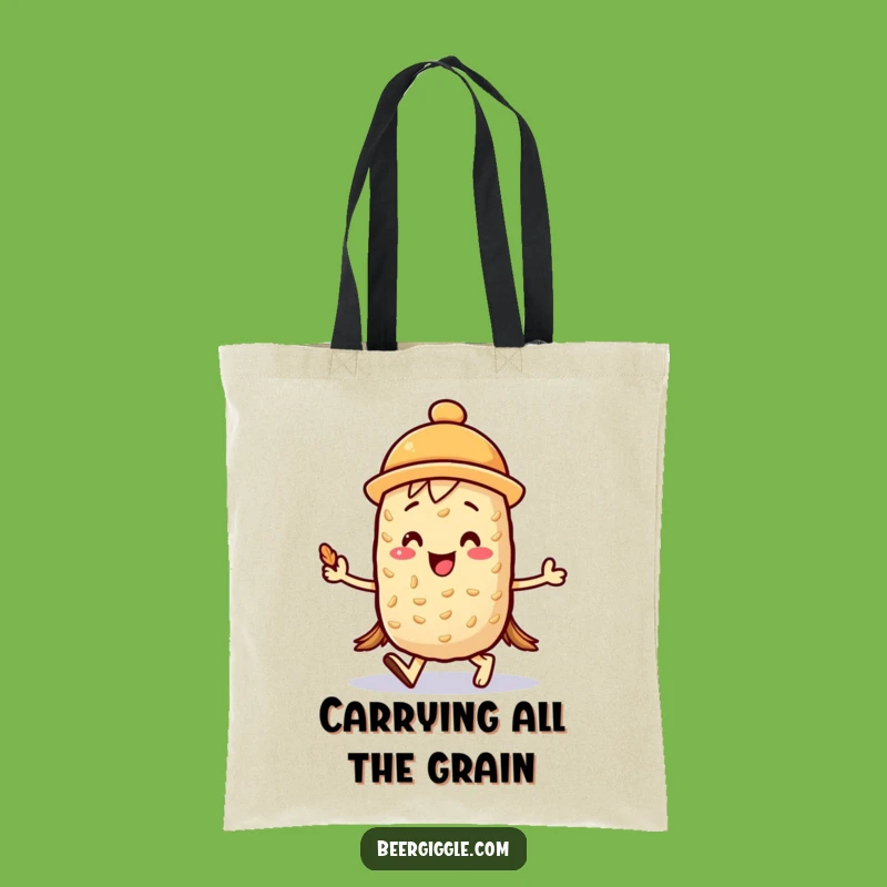 Funny Kawaii Barley Tote Bag - Carry Your Joy & Essentials!