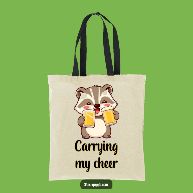 Funny Badger Toast Tote Bag: Carry Your Cheers in Hilarious Style
