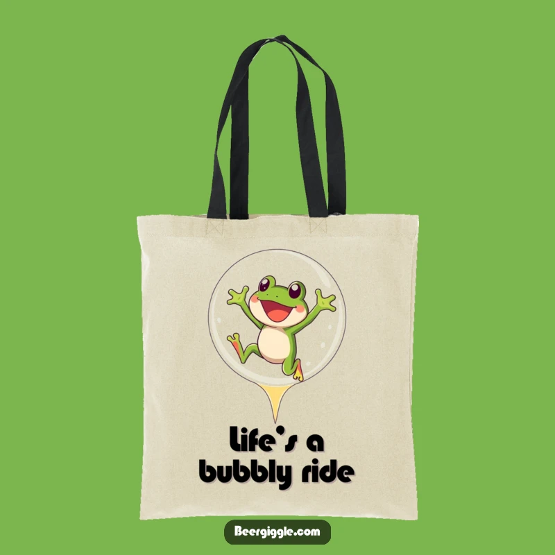 Funny Frog Beer Tote Bag: Carry Your Fun with This Hilarious Gift