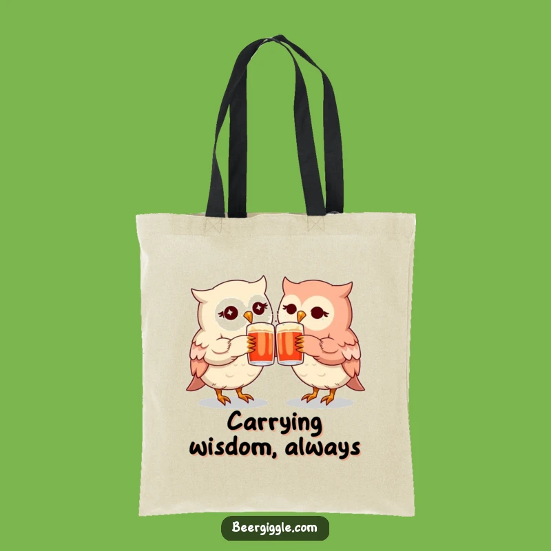 Funny Kawaii Owl Mugs Tote Bag - Carry Your Friendship!