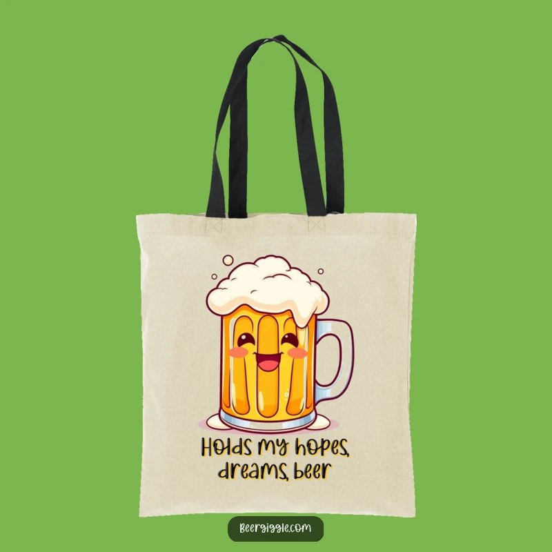 Funny Kawaii Beer Mug Tote Bag - Carry Your Cheer & Laughs!