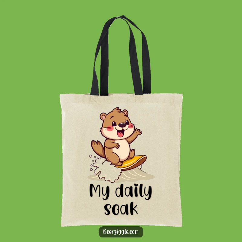 Funny Beaver Beer Tote Bag: Carry Your Fun Wherever You Go