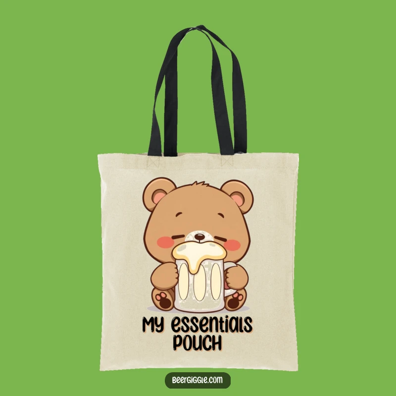 Funny Kawaii Bear Stein Tote Bag - Carry Your Joy!